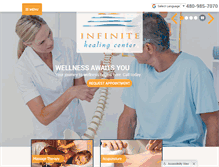 Tablet Screenshot of infinitehealingcenter.com